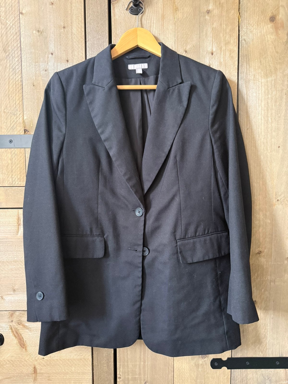 Nette zwarte blazer met schoudervulling, Zwart, Ophalen of Verzenden, Jasje, Maat 36 (S)