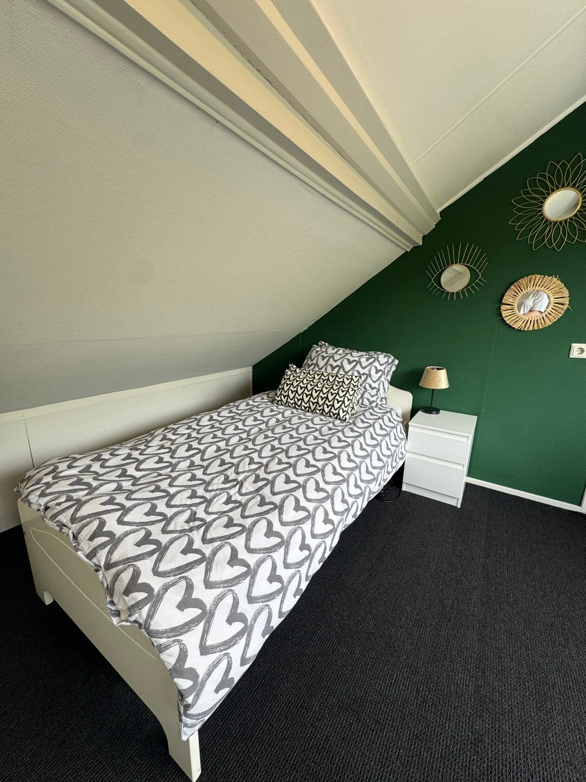 Eenpersoons bed, Ophalen, Gebruikt, 90 cm, Eenpersoons