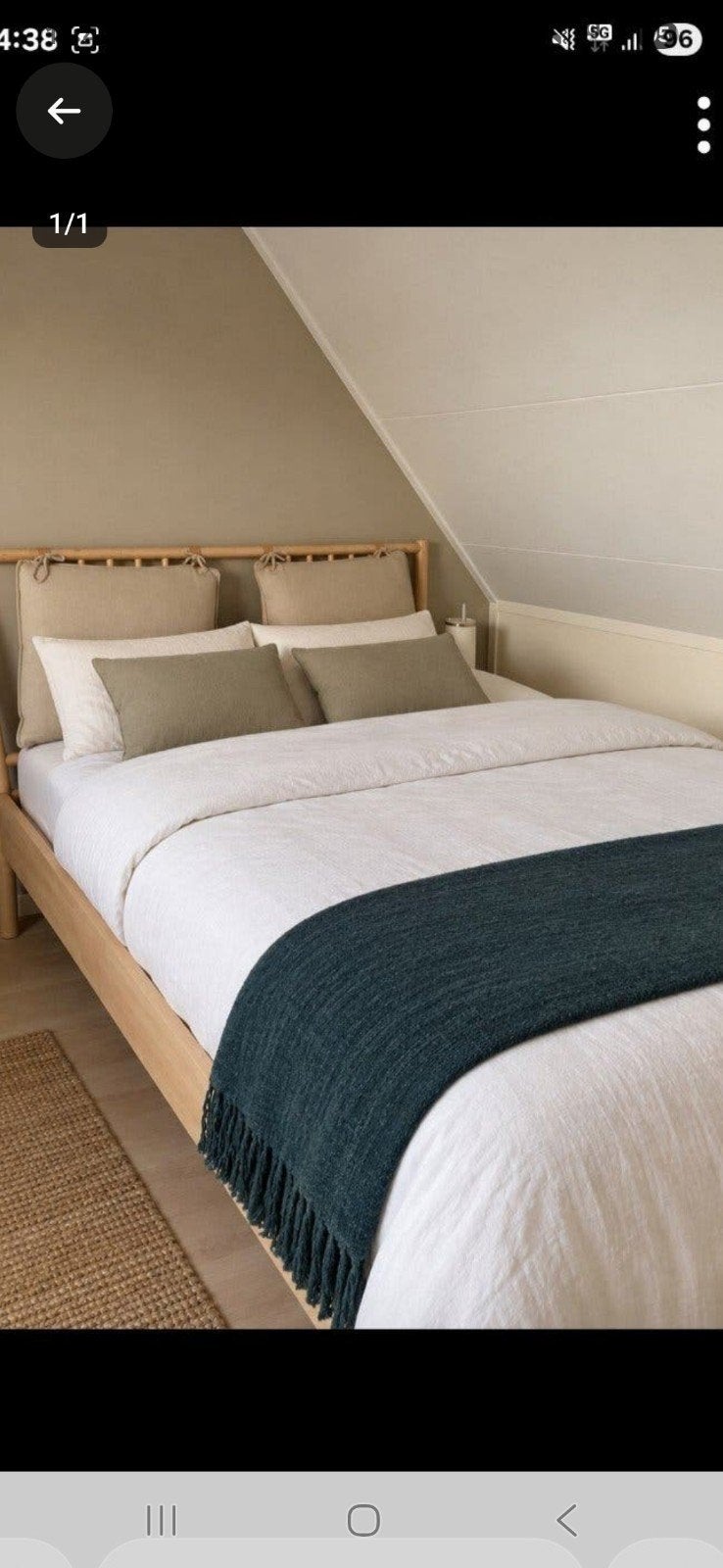 IKEA BJÖRKSNÄS bed 140x200 in nieuwstaat, Tweepersoons, Zo goed als nieuw, 200 cm, Hout