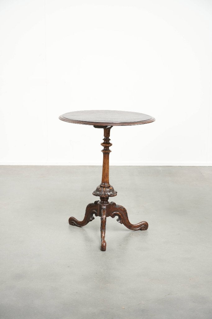 Ronde antieke elegante en charmante bijzettafel/ wijntafel, Antiek en Kunst, Antiek | Meubels | Tafels, Ophalen
