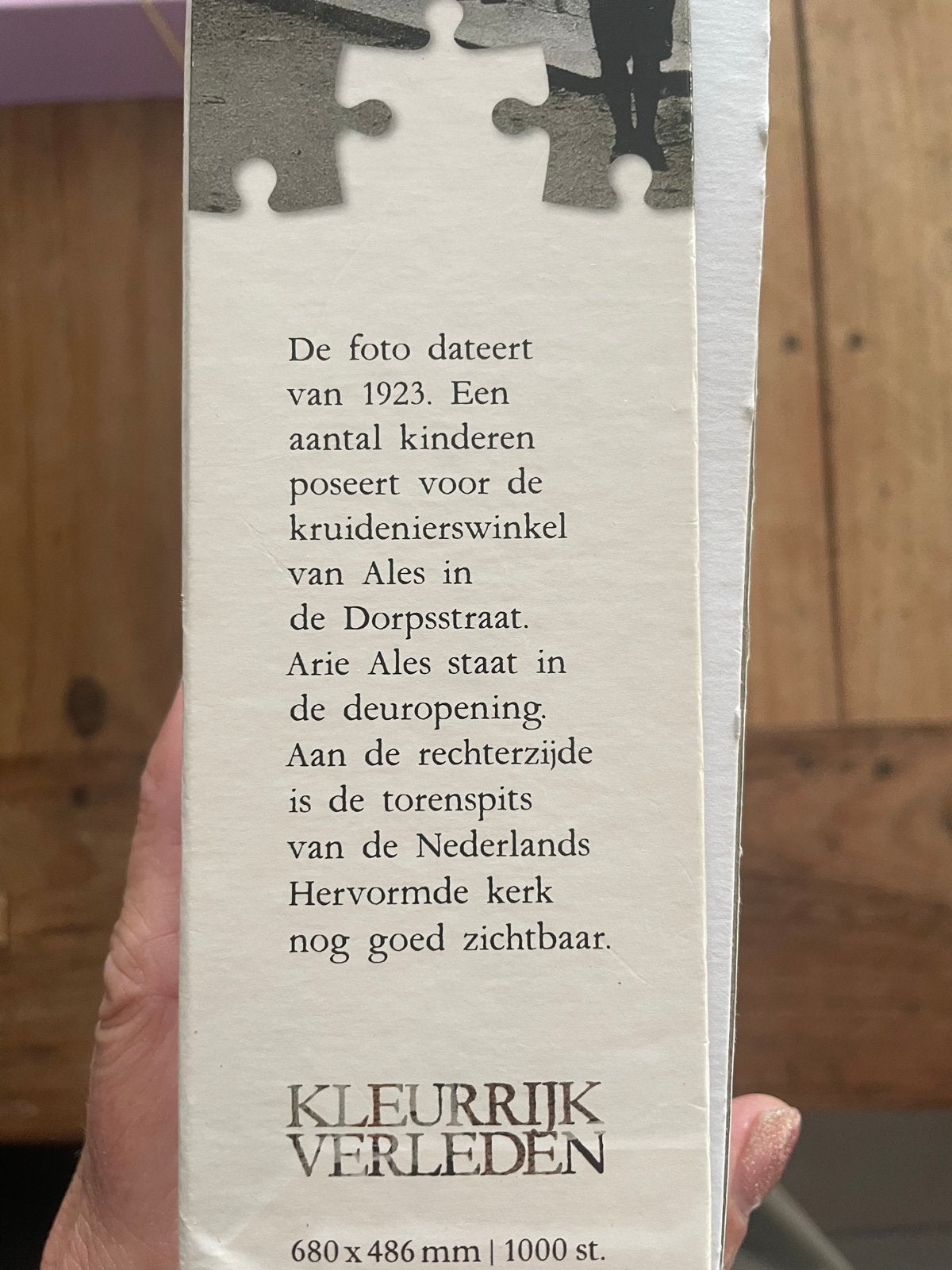 Puzzel 1000 stukjes Zevenhuizen Dorpsstraat 1923, Ophalen of Verzenden, 500 t/m 1500 stukjes, Nieuw, Legpuzzel