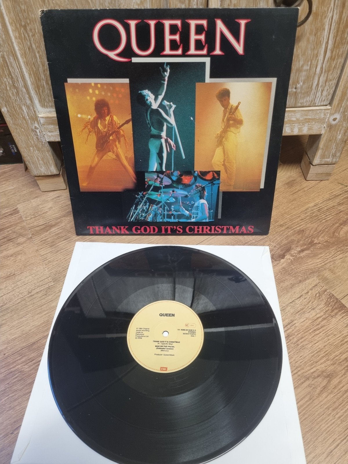 12"Queen ‎– Thank God It's Christmas, Ophalen of Verzenden, Zo goed als nieuw, Overige formaten, Disco