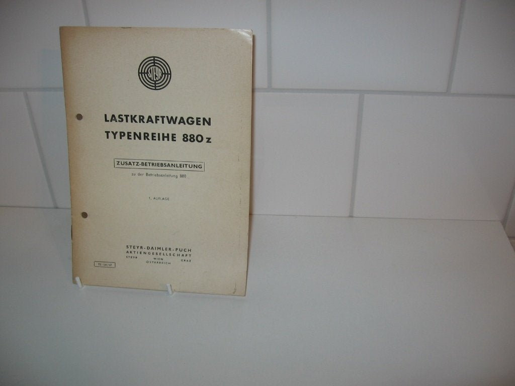 Lastkraftwagen typenreihe 880z steyr daimler puch, Ophalen of Verzenden, Gelezen, Overige merken