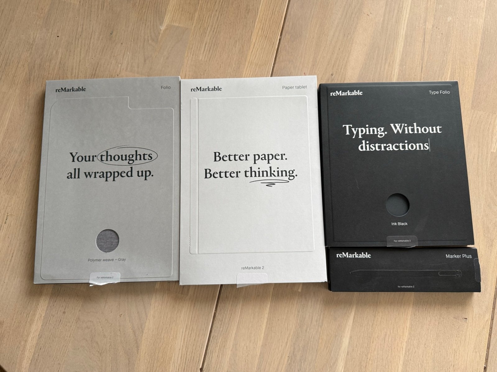 reMarkable 2 met Type Folio en Marker Plus, Ophalen, 8 GB, Touchscreen, Zo goed als nieuw