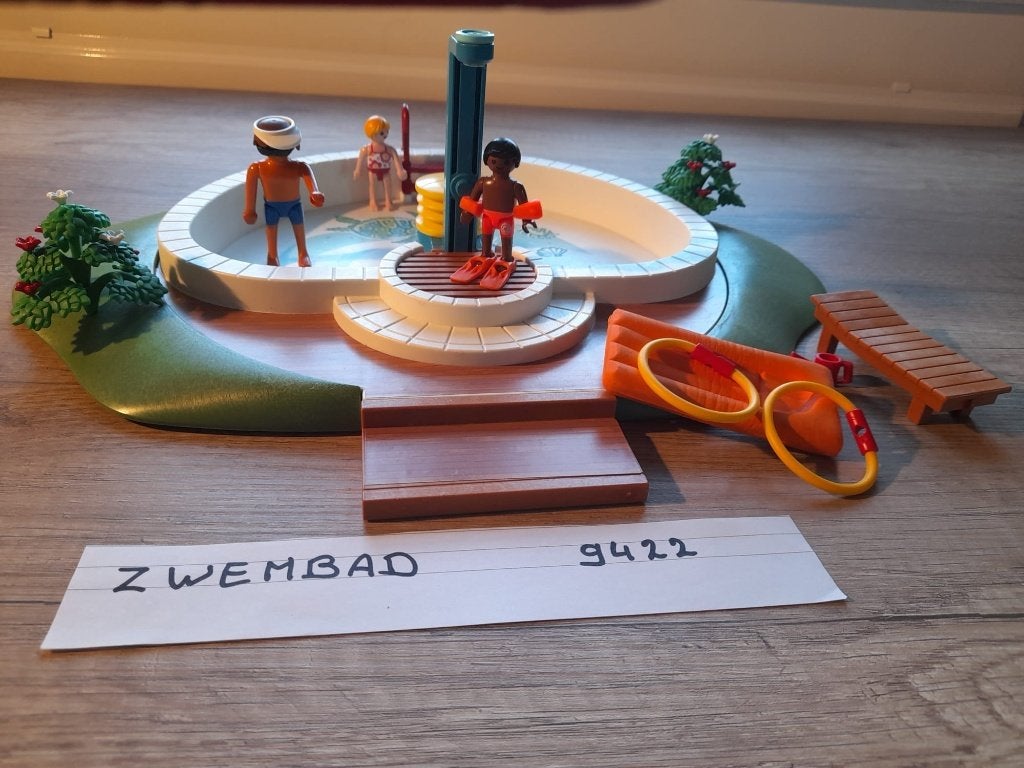 Playmobil Zwembad 9422, Gebruikt, Complete set, Overige typen, Ophalen of Verzenden