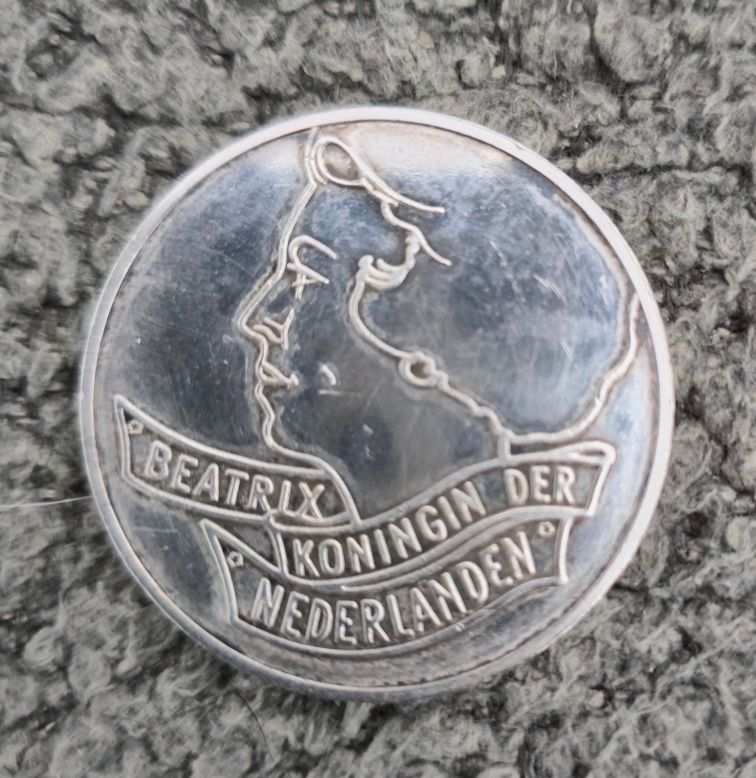 Zilveren Herdenkingsmunt Beatrix Verdrag van Maastricht 1993, Ophalen of Verzenden, Koningin Beatrix, 50 gulden