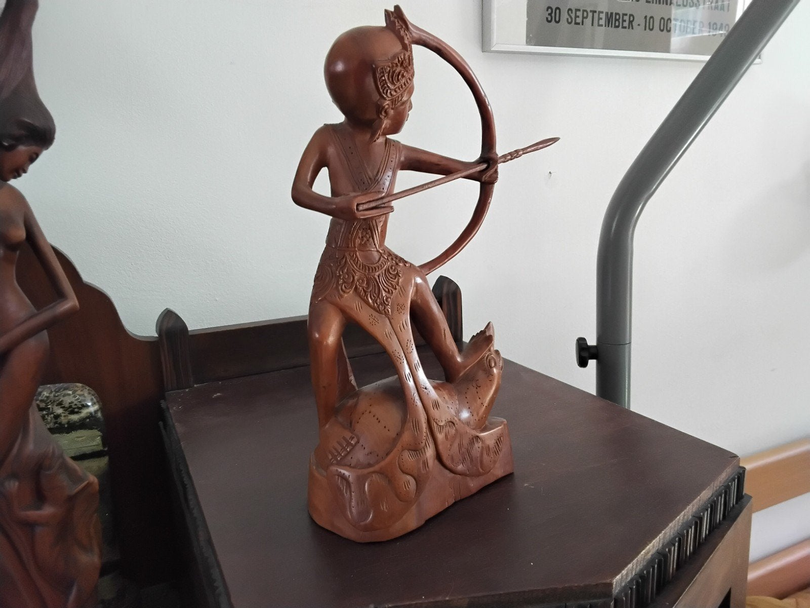 art deco  bali boogschutter op schildpad, Ophalen