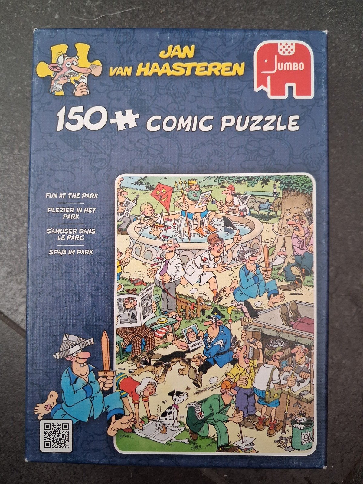 jan van haasteren 150 stukjes. plezier in het park, Ophalen of Verzenden, Minder dan 500 stukjes, Gebruikt