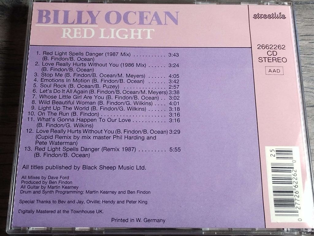 Billy Ocean ‎– Red Light, Ophalen of Verzenden, Zo goed als nieuw, Pop
