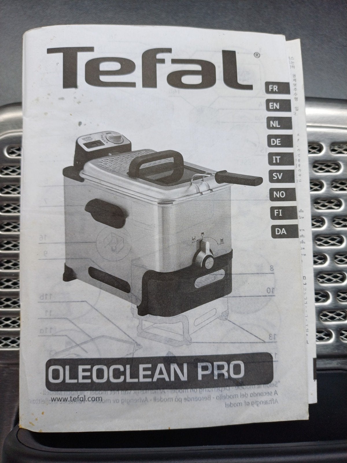 Tefal frituurpan OLEOCLEAN, Witgoed en Apparatuur, Frituurpannen, 2 tot 3 liter, Ophalen, Zo goed als nieuw, Uitneembare binnenpan