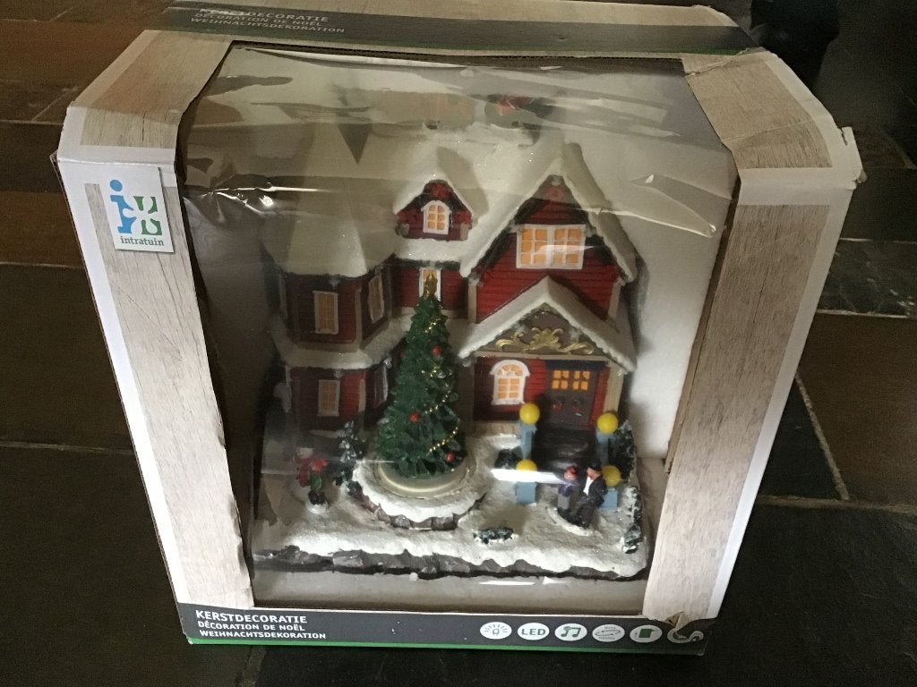 kersthuis met verlichting, Diversen, Kerst, Ophalen of Verzenden, Zo goed als nieuw