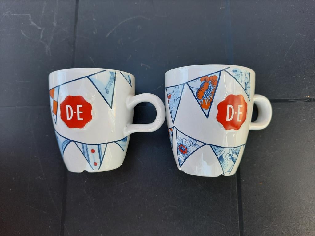 Vintage C1000 Douwe Egberts Burendag Senseo Mokken, Huis en Inrichting, Keuken | Servies, Zo goed als nieuw, Kop(pen) en/of Schotel(s)