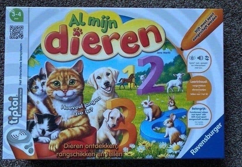 Tiptoi 'Al mijn dieren' - Nieuw in plastic, Ophalen of Verzenden, Zo goed als nieuw, Ontdekken, Met geluid