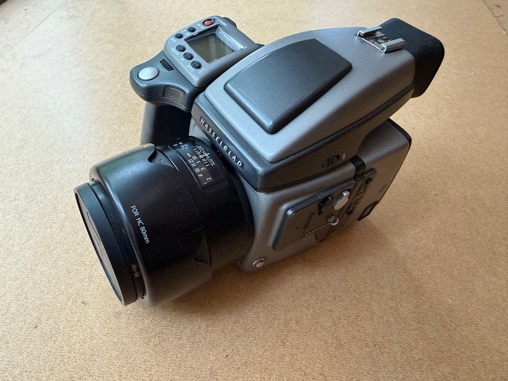 Hasselblad H4D-50 Medium Format Camera + HC 80mm f/2.8, Ingebouwde flitser, Gebruikt, Geheugenkaart, Hasselblad