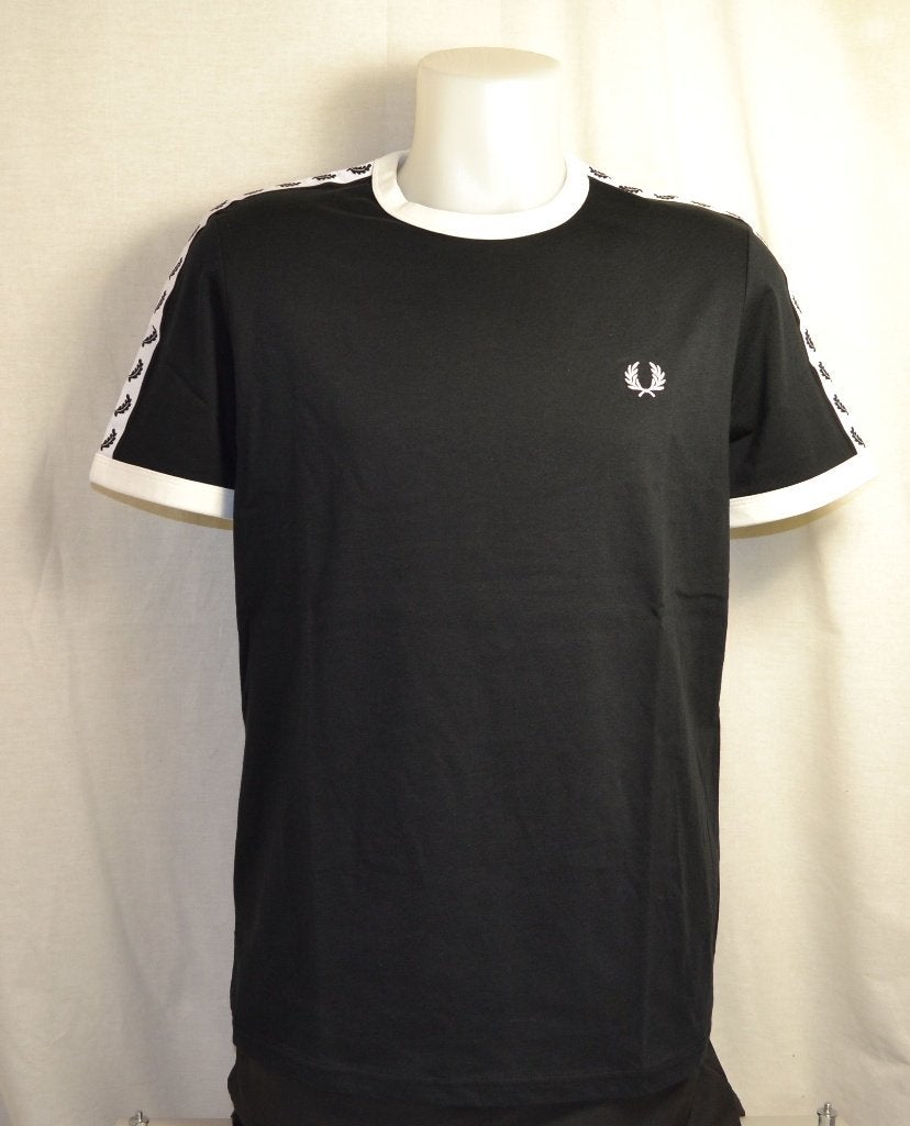 t-shirt fred perry taped zwart maat S, M, L, XL en XXL nieuw, Kleding | Heren, T-shirts, Zwart, Ophalen of Verzenden, Fred Perry