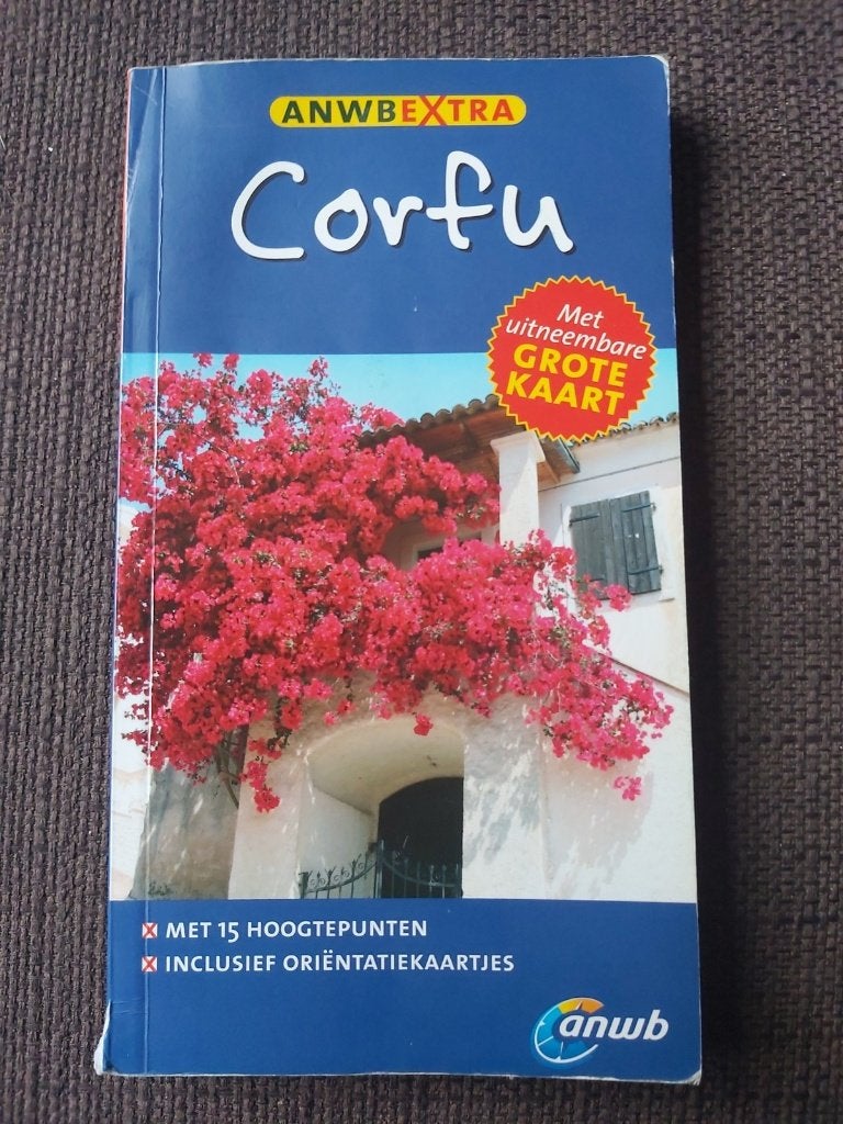 ANWB Extra Reisgids Corfu met uitneembare kaart, Europa, Ophalen of Verzenden, Reisgids of -boek, ANWB
