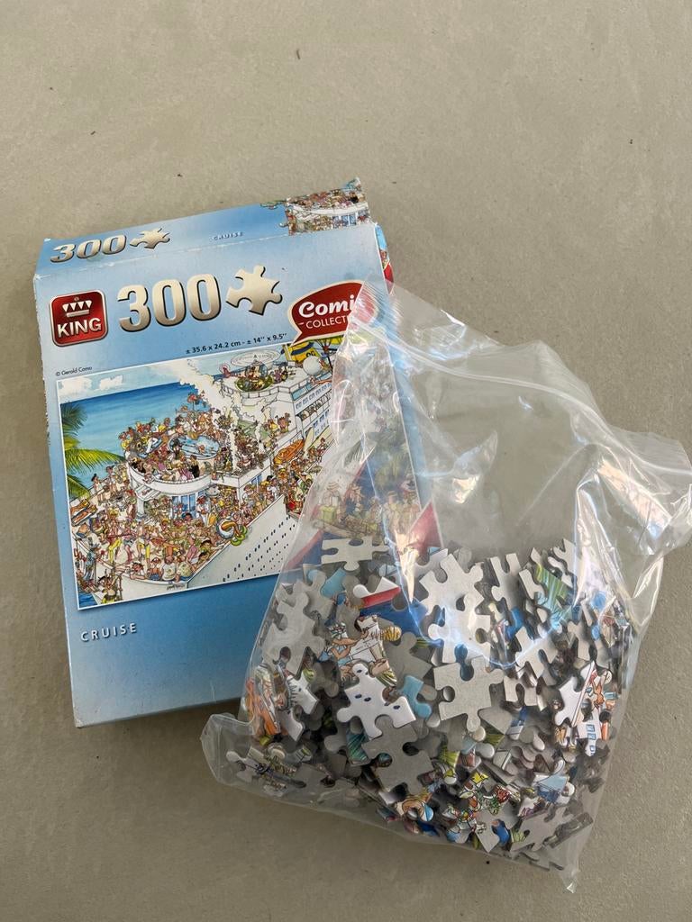King Puzzel 300 Stukjes Cruise Comi Collection, Ophalen of Verzenden, Minder dan 10 stukjes, Gebruikt, 6 jaar of ouder
