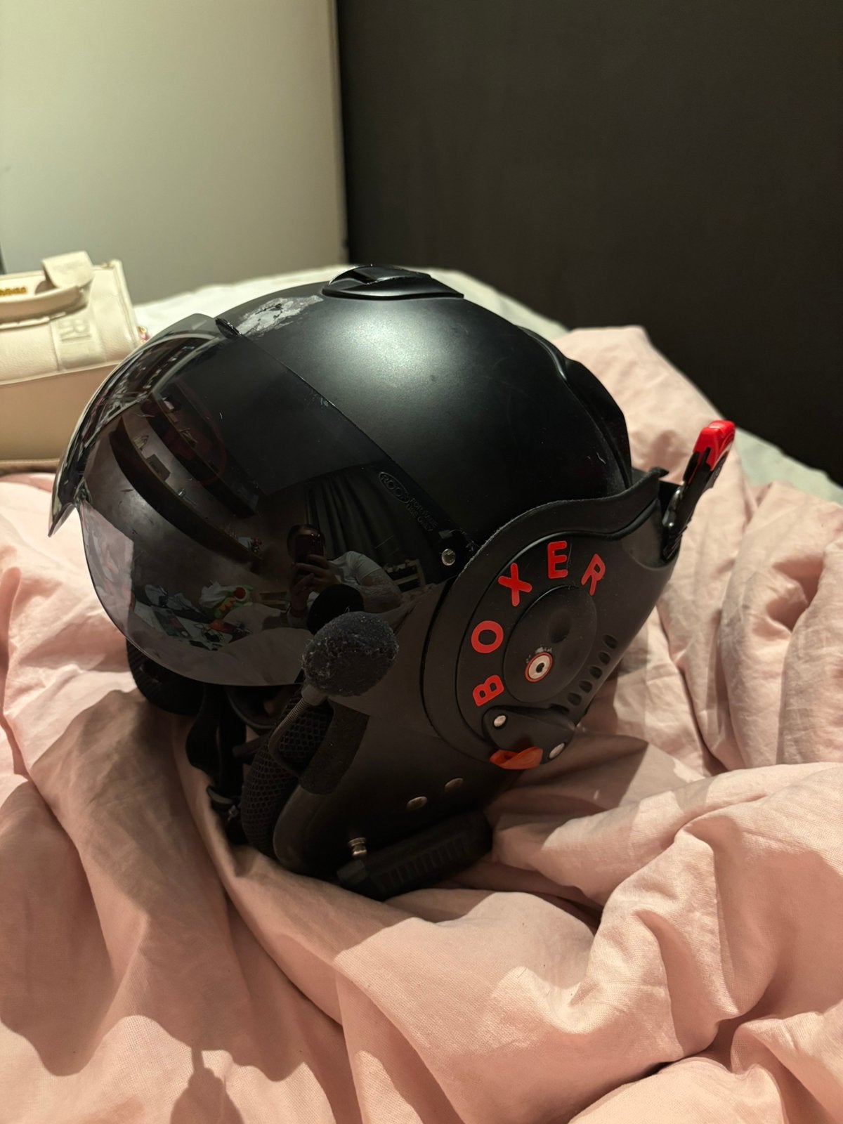 Boxer helm v8 met alfha klep, M, Systeemhelm, Tweedehands, Ophalen