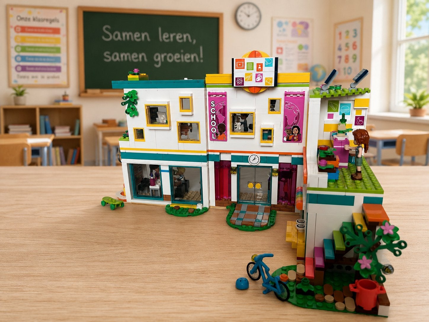 LEGO Friends Heartlake Internationale School +doos  (41731), Ophalen of Verzenden, Zo goed als nieuw