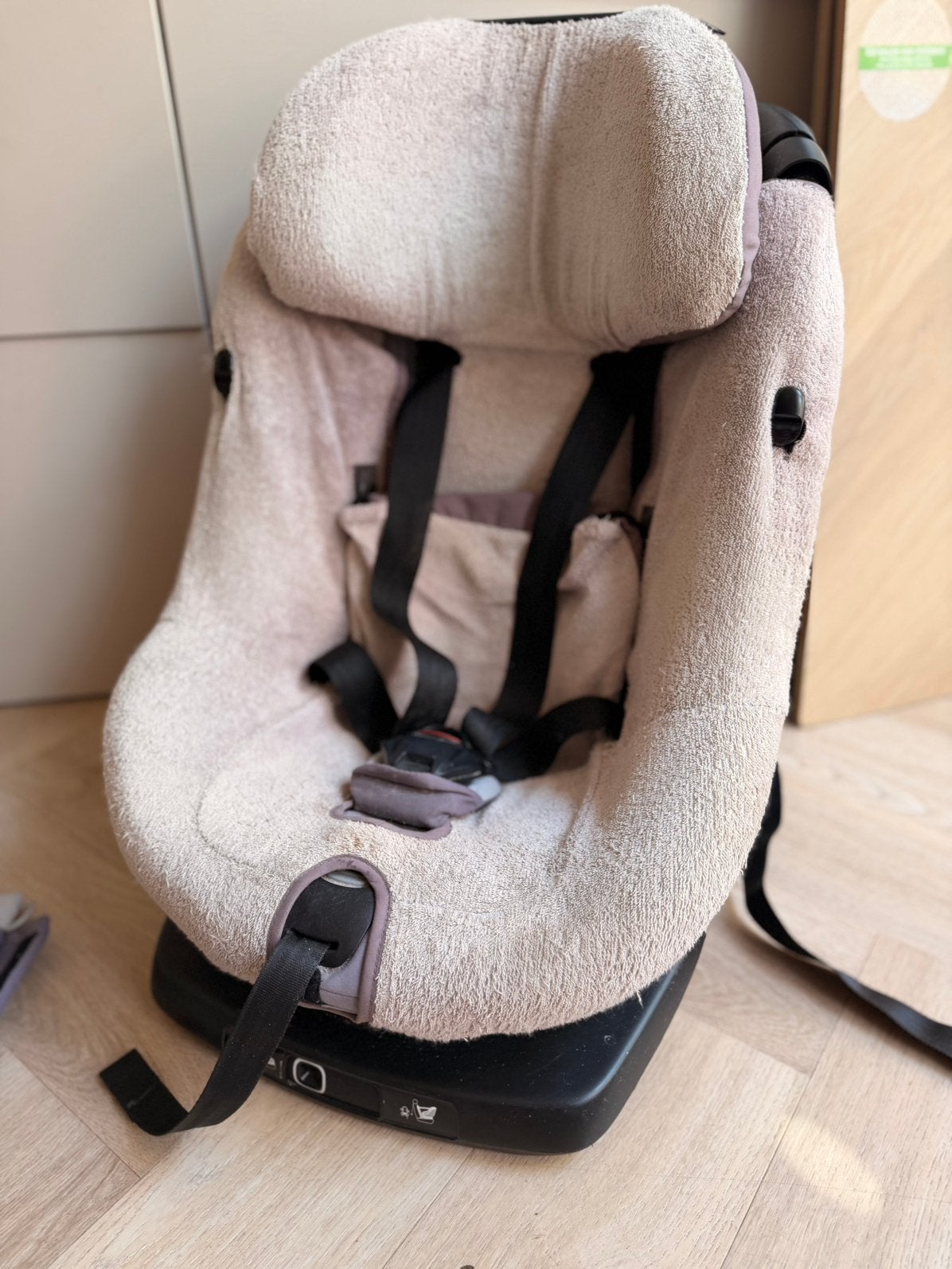 Maxi cosi axissfix met hoes, Ophalen, Verstelbare rugleuning, Gebruikt, 9 t/m 18 kg