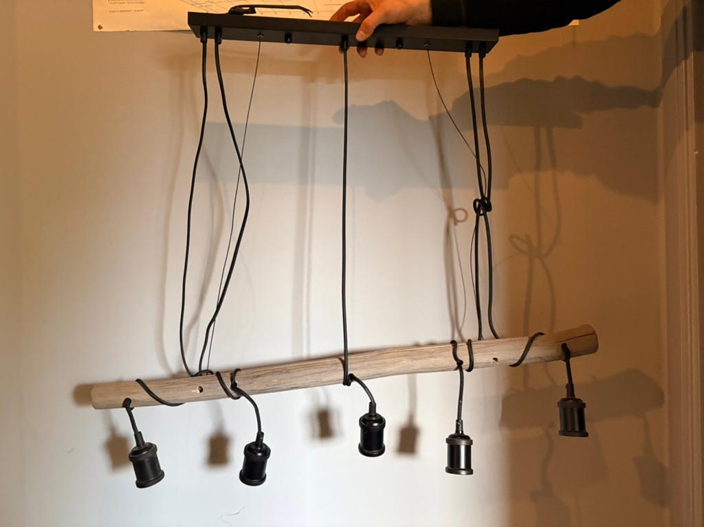 Hanglamp, Zo goed als nieuw, Minder dan 100 cm, Metaal, Ophalen