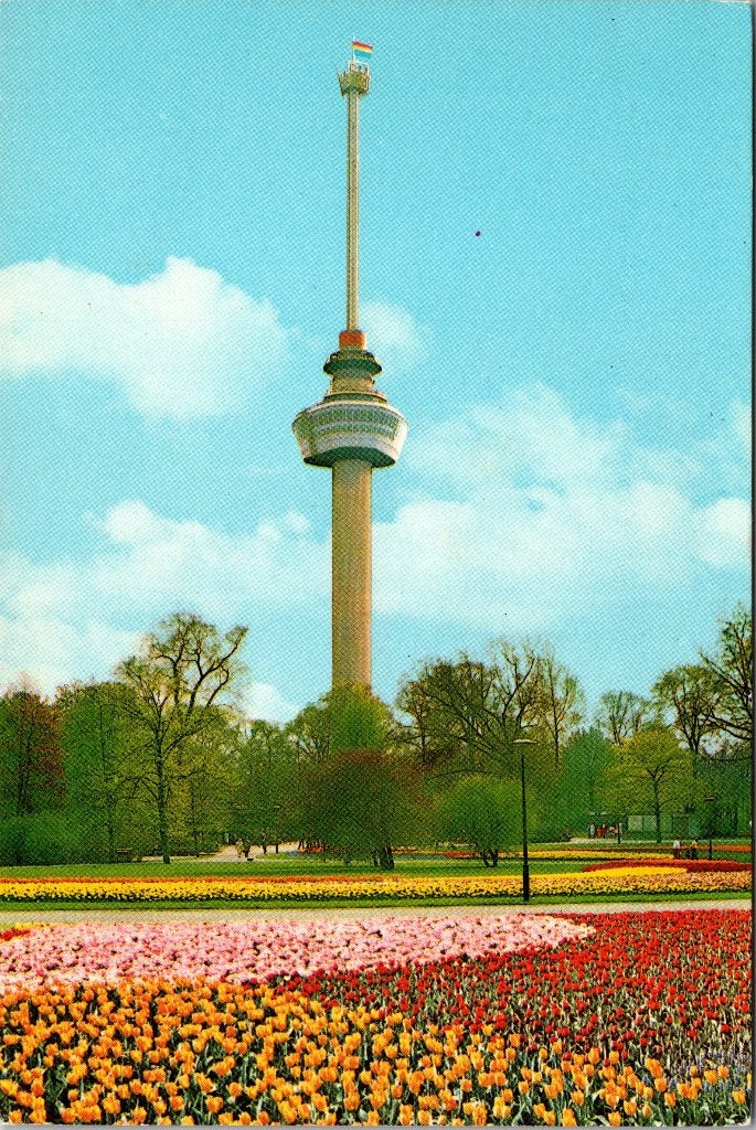 Rotterdam - 12 oude ansichtkaarten Euromast IV, Verzamelen, Verzenden, 1960 tot 1980, Ongelopen, Zuid-Holland
