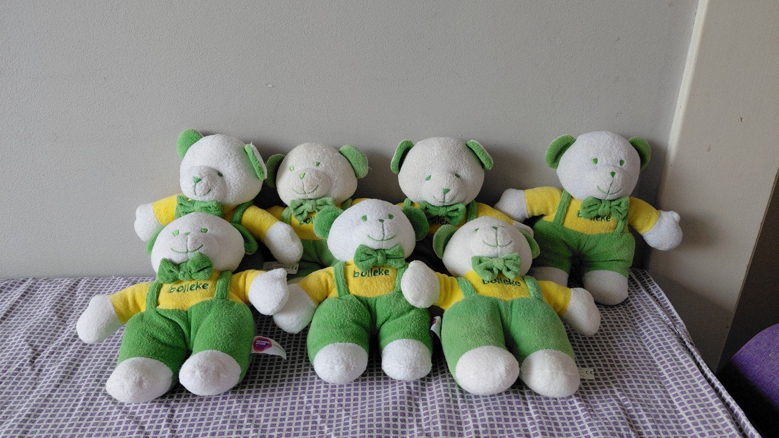 Bolleke beer knuffels Groene kruis kraamzorg, Gebruikt, Overige merken, Met geluid, Beer