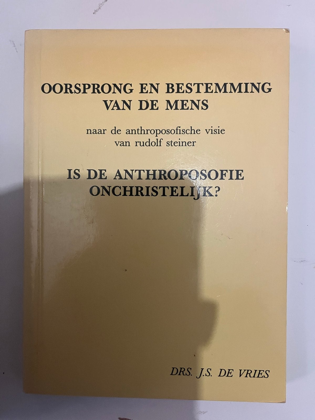 Oorsprong en Bestemming van de Mens - Rudolf Steiner, Ophalen of Verzenden, Gelezen, Spiritualiteit algemeen, Achtergrond en Informatie