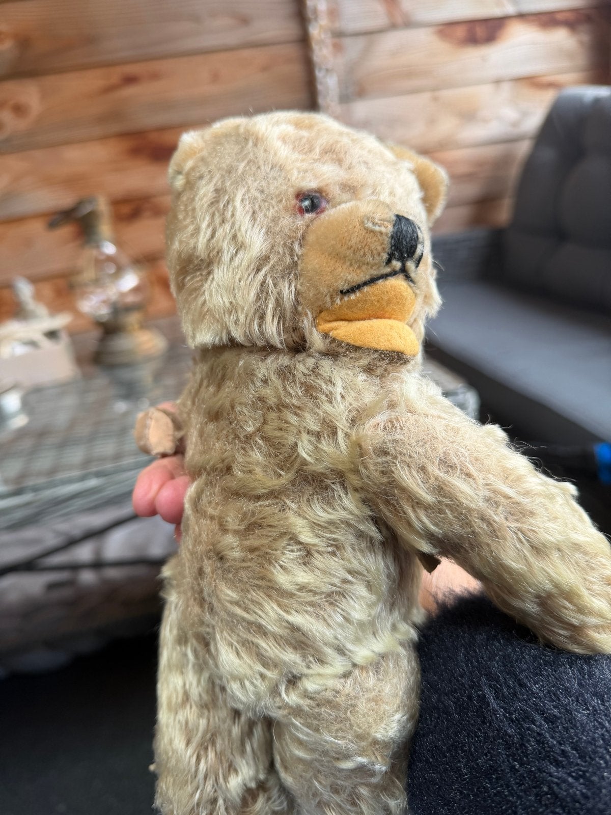 Antieke Teddybeer uit 1923 - Beweegbare Ledematen, Verzamelen, Ophalen of Verzenden, Gebruikt