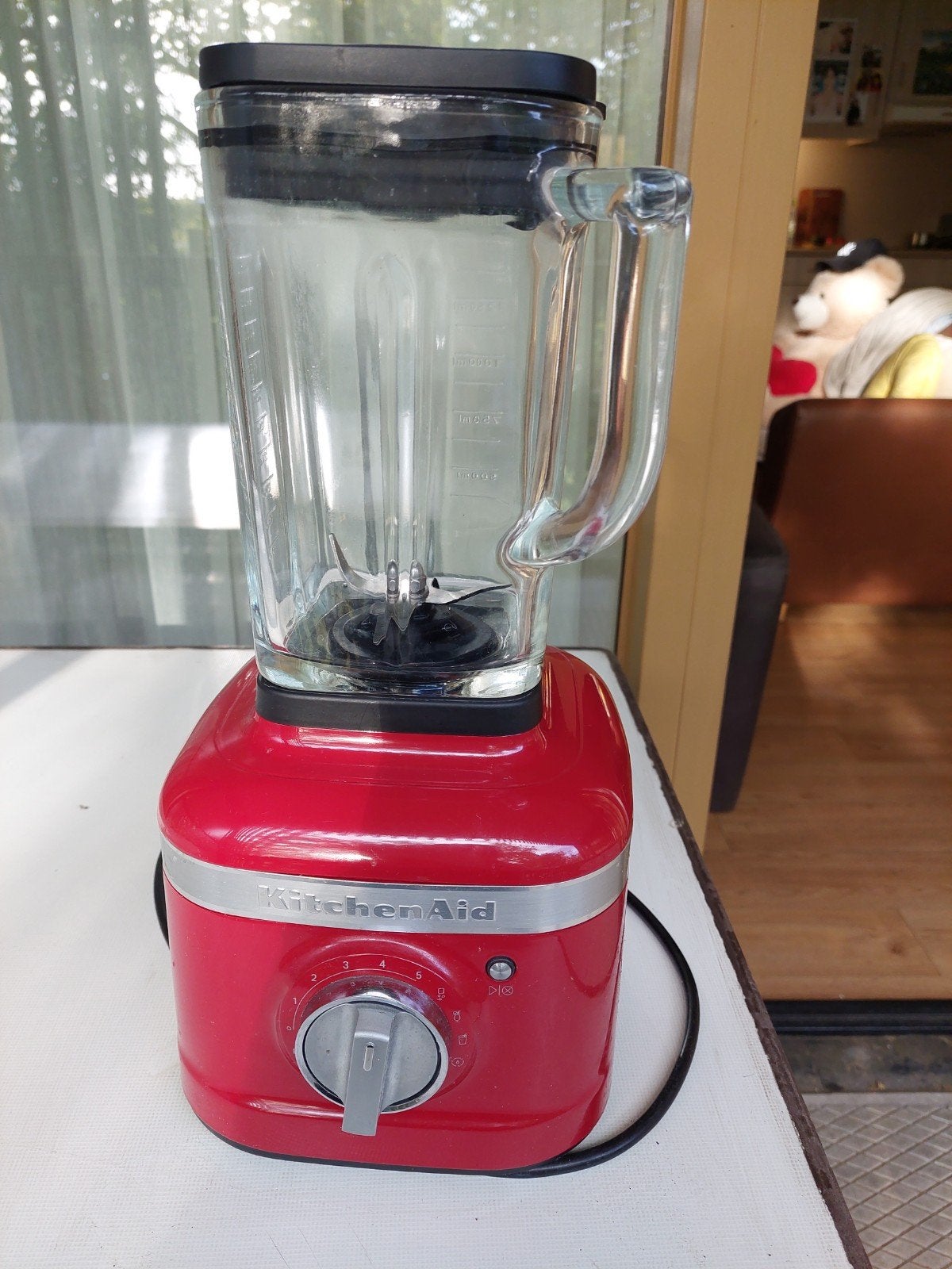 Kitchenaid Artisan K 400 blender rood, Ophalen, Zo goed als nieuw, Blender