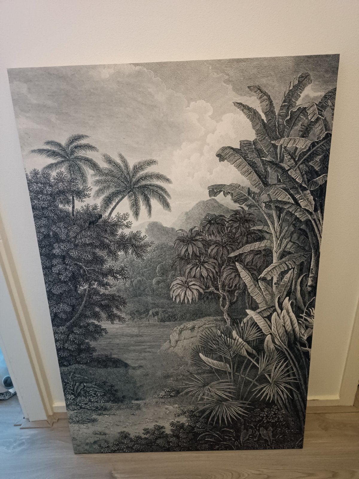 Canvas schilderij jungle, Ophalen, Zo goed als nieuw, Schilderij