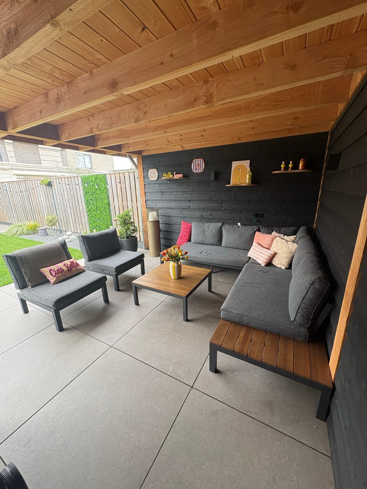 Exotan tuinset met loungeset en stoelen, Tuin en Terras, Tuinsets en Loungesets, Ophalen, Aluminium, Zo goed als nieuw, Loungeset
