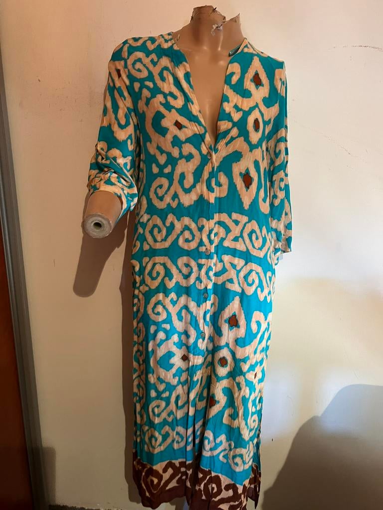 ZARA jurk maat S ZGAN, G, Blauw, Zara, T