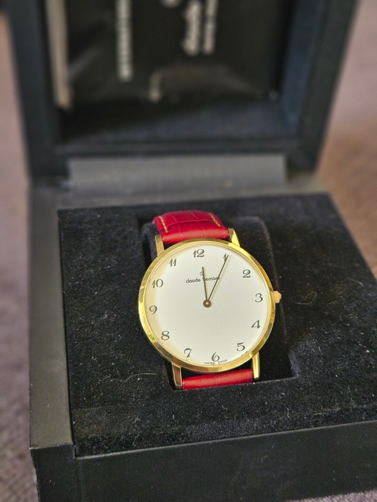 Claude Bernard herenhorloge, Ophalen of Verzenden, Zo goed als nieuw, Leer, Overige merken
