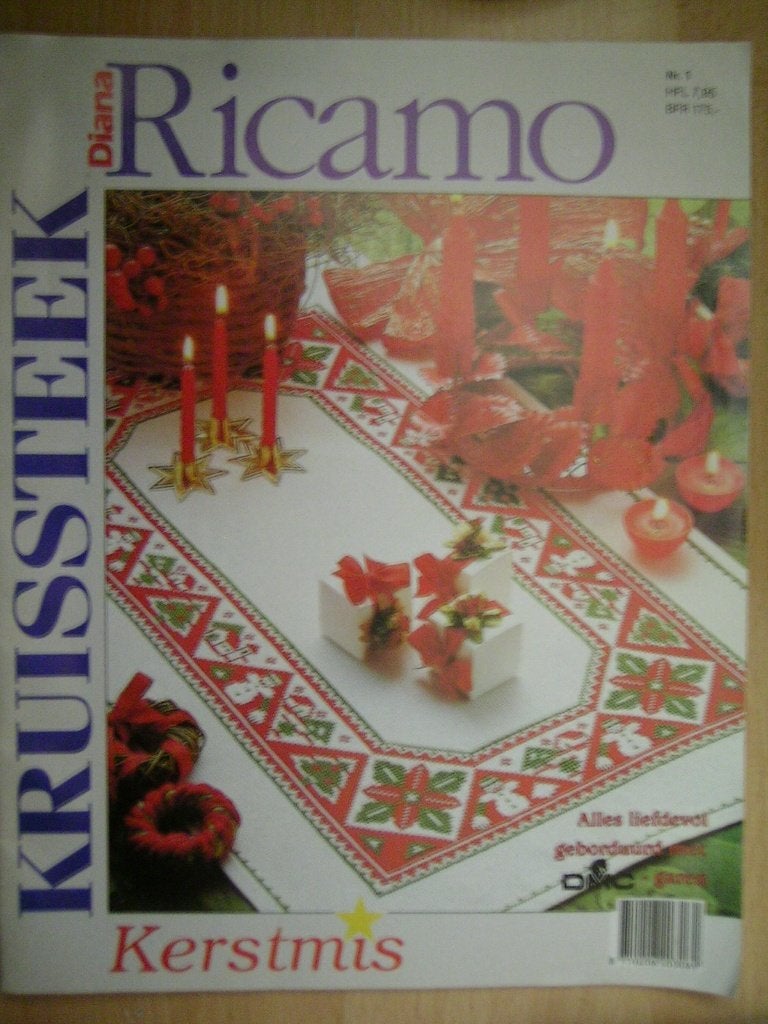Diana Ricamo kerst patronen. Blad is als nieuw. Heb ook DMC., Ophalen of Verzenden, Zo goed als nieuw, Handborduren, Patroon