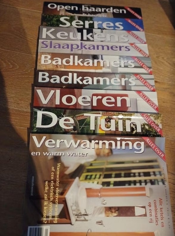 Alles Over: Wonen & Interieur Magazine Collectie (9 stuks), Boeken, Wonen en Tuinieren, Ophalen of Verzenden, Nieuw, Interieur en Design