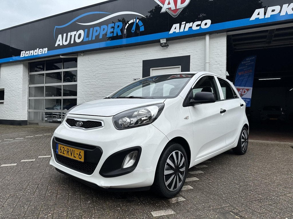 Kia Picanto 1.0 CVVT Airco /Nieuwe apk bij aflevering/5 drs, Voorwielaandrijving, Euro 5, Stof, Gebruikt