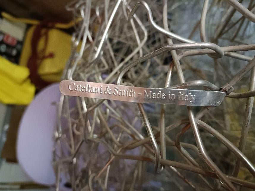Hanglamp catellani & smith, Ophalen, Zo goed als nieuw, Rond, Metaal