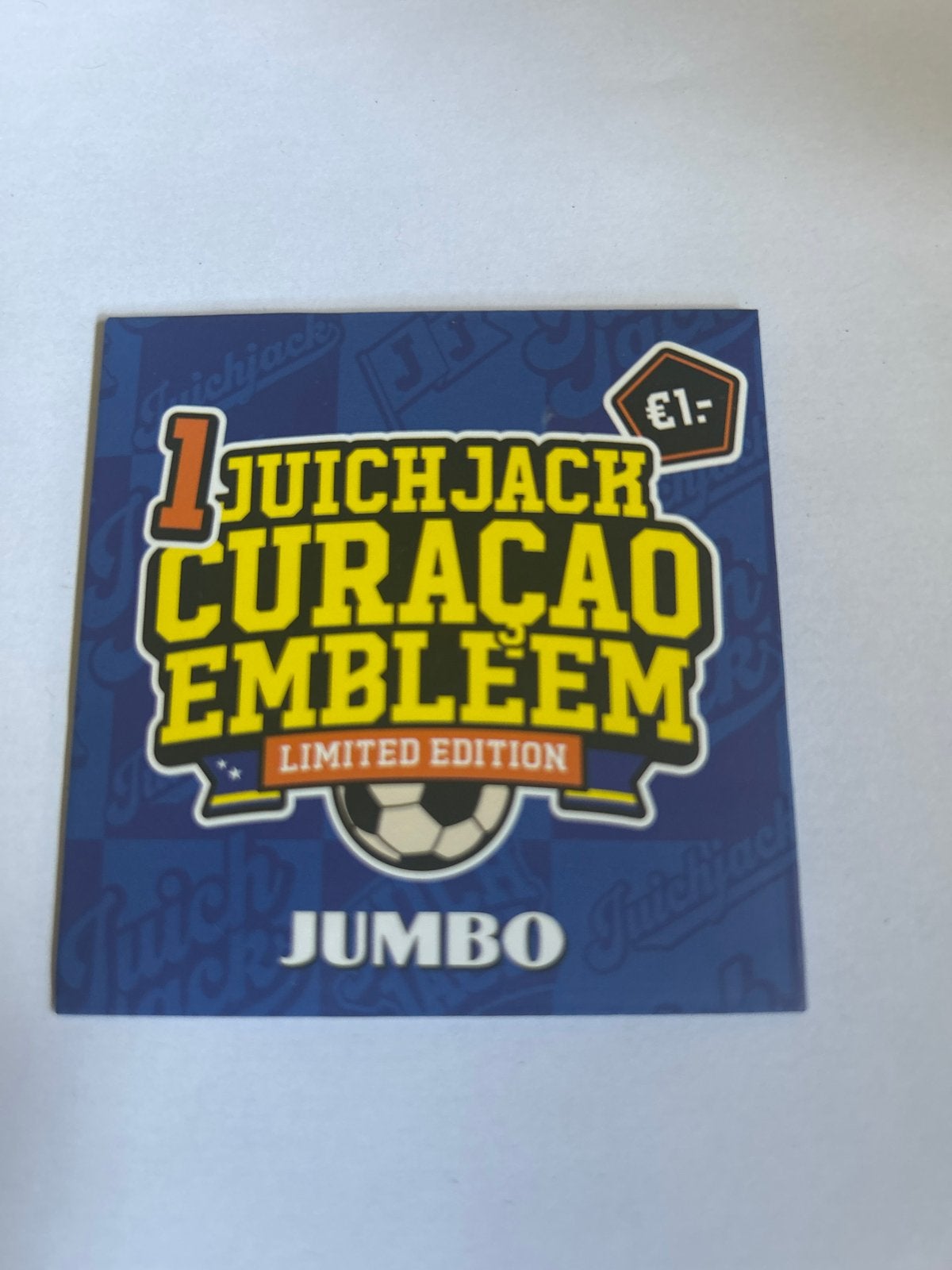 Juichjack Curaçao Embleem  Jumbo, Verzamelen, Supermarktacties, Jumbo, Ophalen