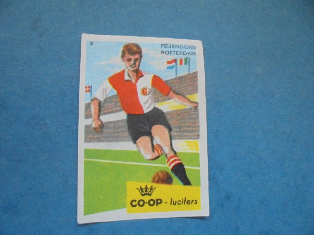 Oud lucifermerk voetbalclub Feijenoord Rotterdam 28/7, Verzamelen, Ophalen of Verzenden, Zo goed als nieuw, Sigarenbandjes