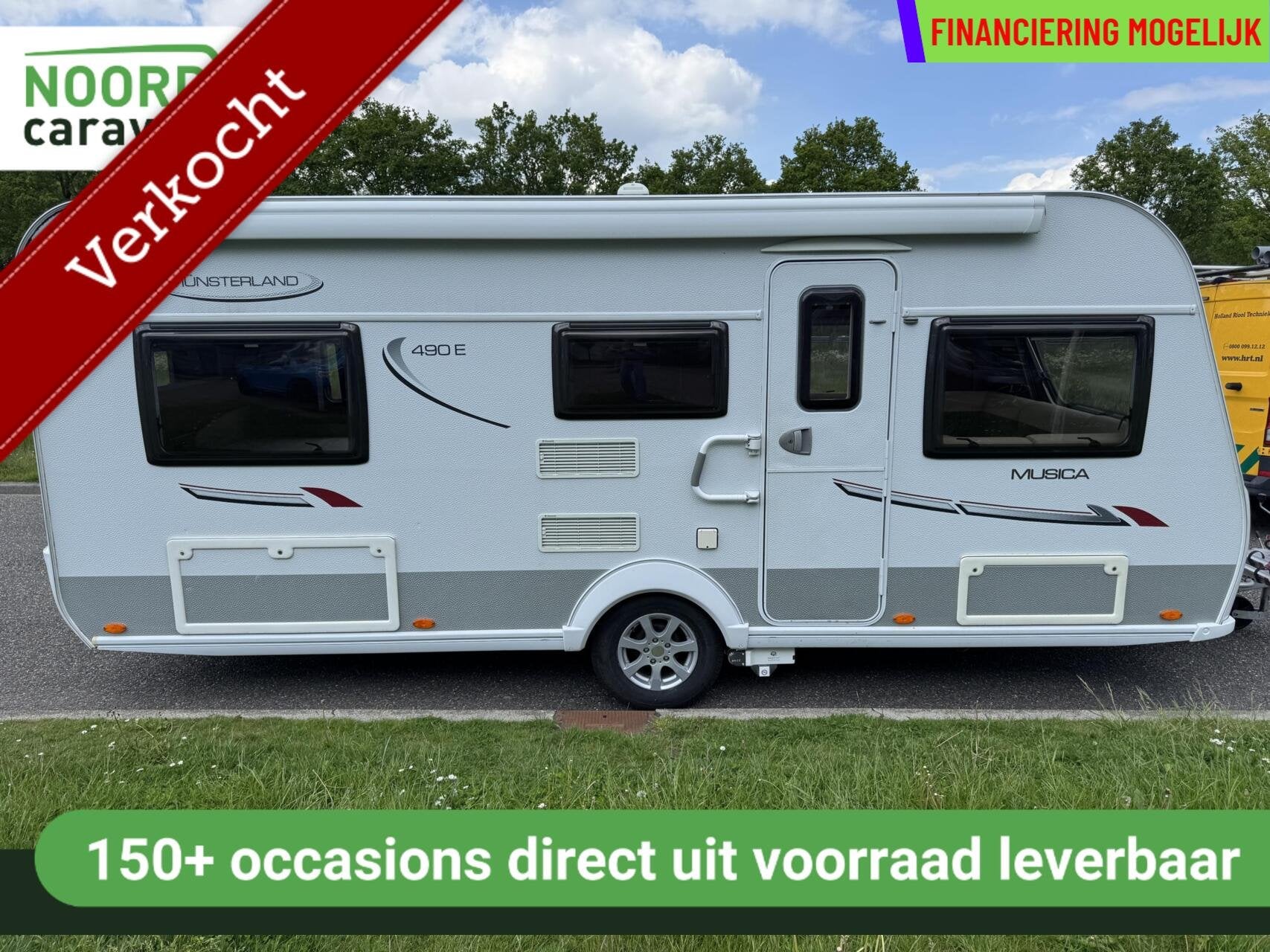 LMC MUNSTERLAND MUSICA 490 E MOVER + LUIFEL + SCHOTEL + TV, Caravans en Kamperen, Rondzit, 7 tot 8 meter, Bedrijf, Hordeur
