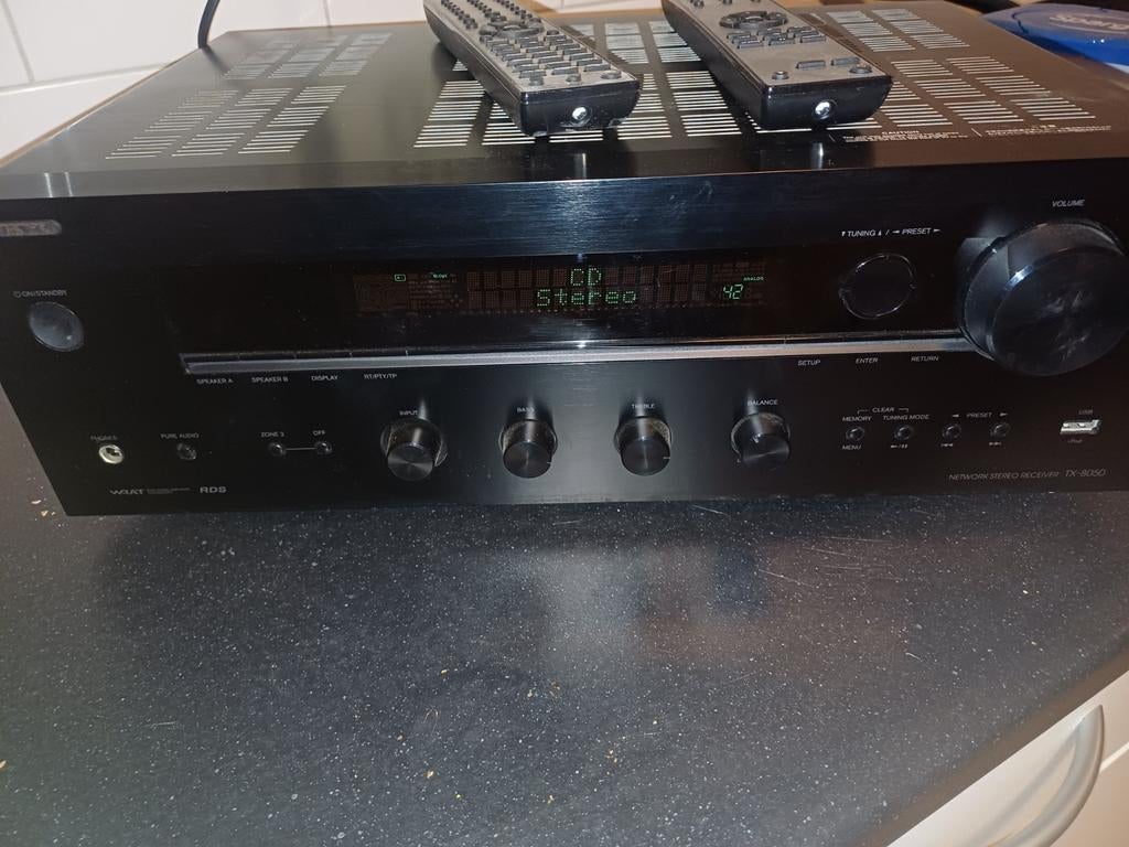 Onkio stereo receiver tx 80  kleur zwart, Ophalen of Verzenden, Gebruikt, Onkyo