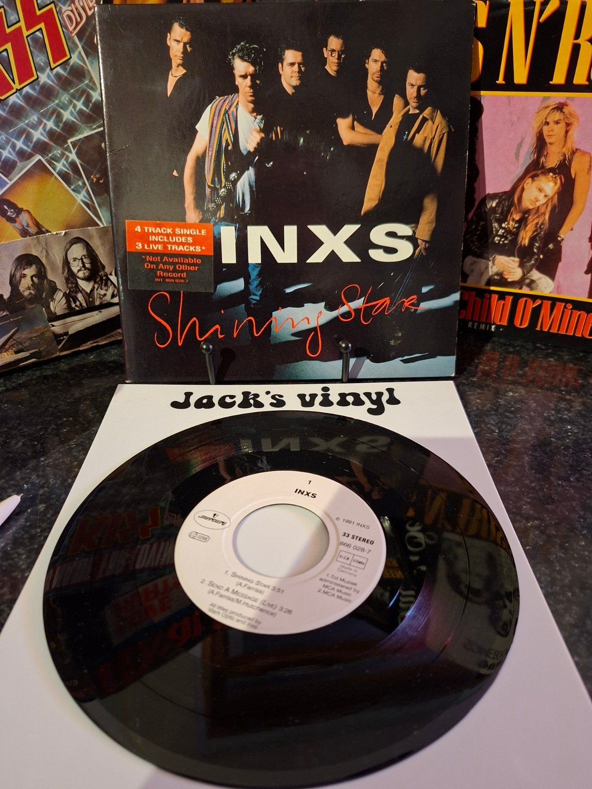 INXS - Shining Star (4 Track Single) Vinyl  1991, Fotohoes, Pop, 7 inch, Ophalen of Verzenden