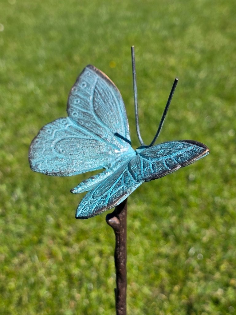 VLINDER / tuinprikker / brons, Huis en tuin decoratie Marie, Nieuw, Info@huisentuindecoratiemarie.nl, Peize