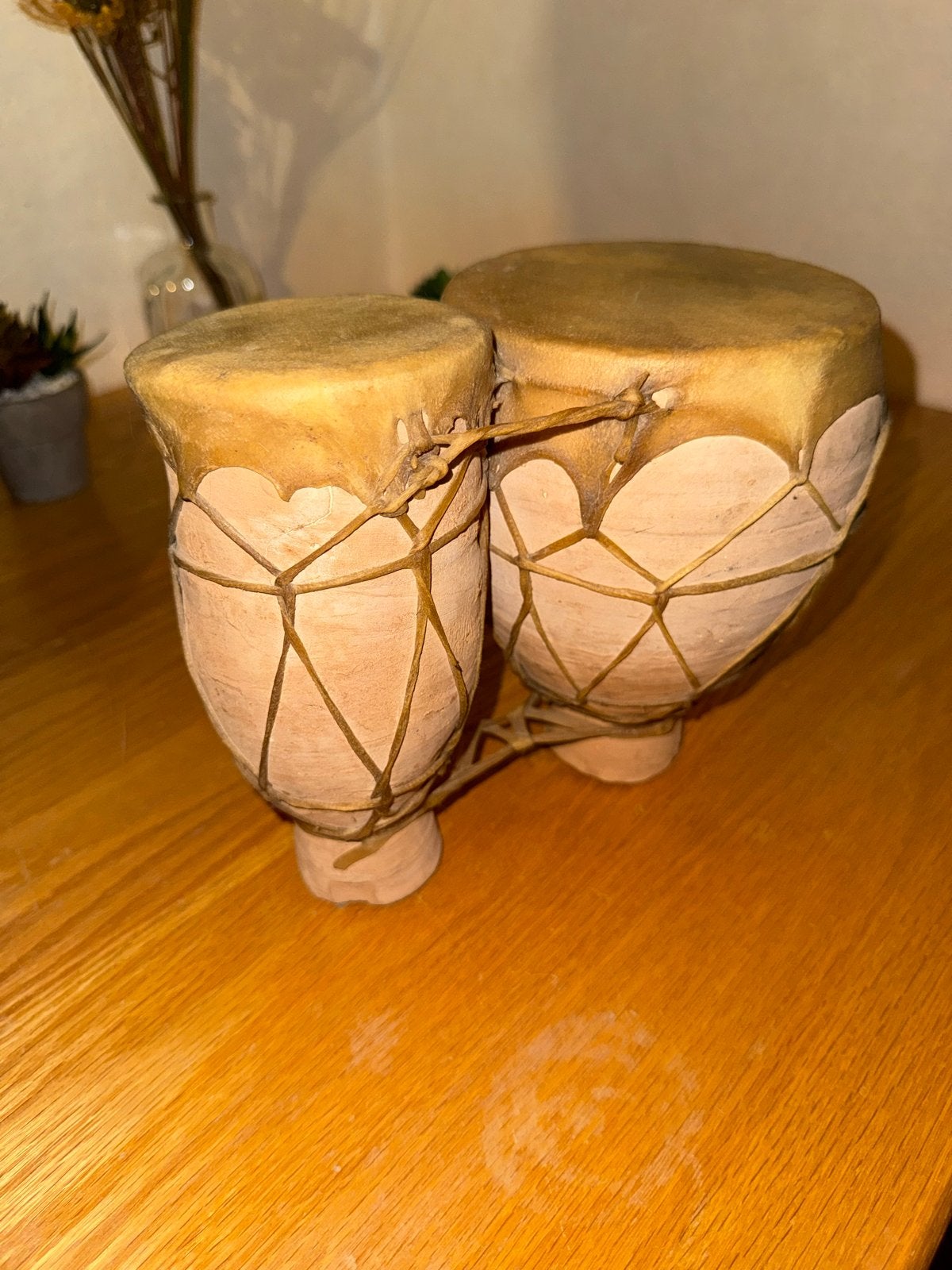 Decoratieve Bongo Drums - Handgemaakt, Ophalen of Verzenden, Gebruikt, Overige merken