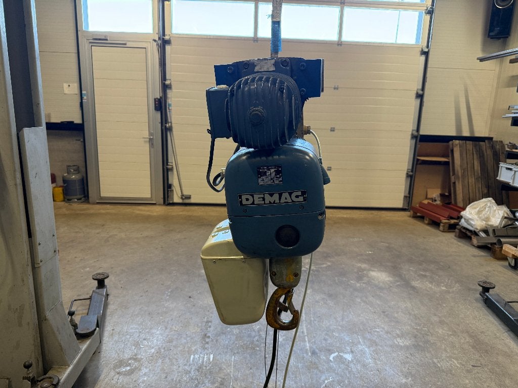 Demag 1000kg elektrische kettingtakel + elektrische loopkat, Ophalen, Gebruikt, Elektrisch