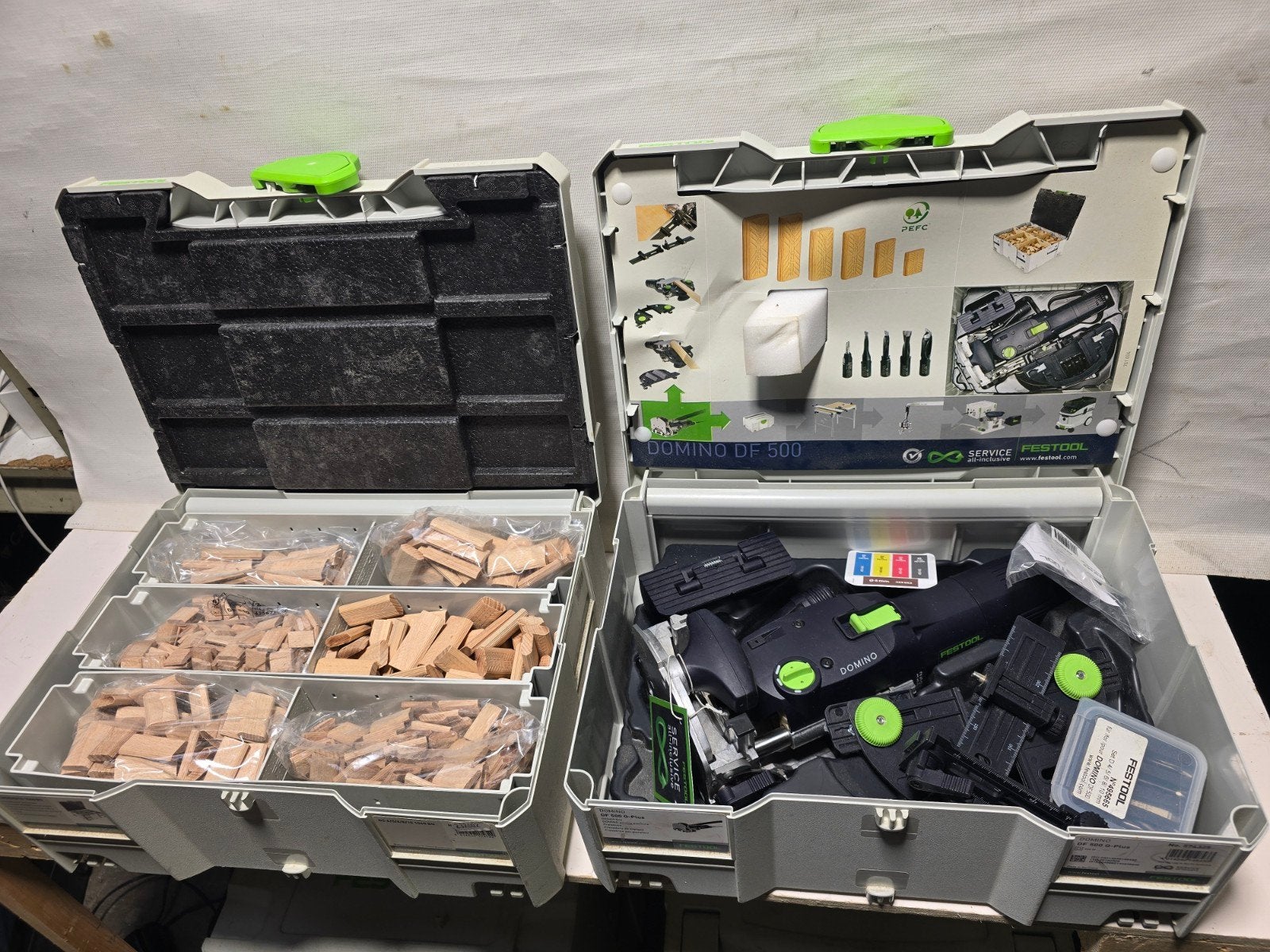 Festool DF500 SET dominofrees met assortiment domino  s, Ophalen of Verzenden, Festool, N.v.t, N.v.t