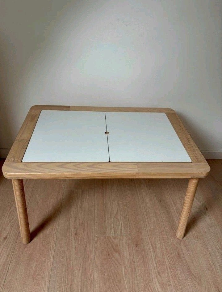 IKEA FLISAT Kindertafel met opbergbakken, Ophalen, Gebruikt