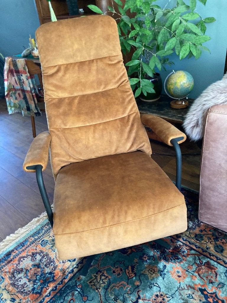 Sta op stoel. Prominent, Huis en Inrichting, Fauteuils, Ophalen, Zo goed als nieuw, 50 tot 75 cm, Leer