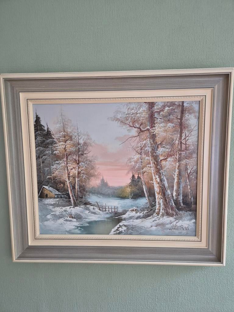 GESIGNEERDE  Aquarel van W.Haenraets., Antiek en Kunst, Ophalen